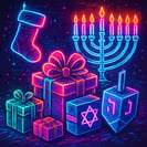 neonpunk christmas hanukah gifts