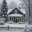 photographic winter house