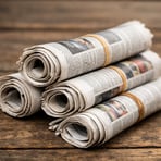rolled up newspapers-1